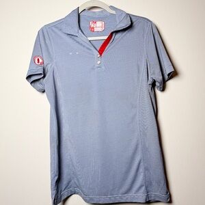 Women's Blue Button Down Shirt